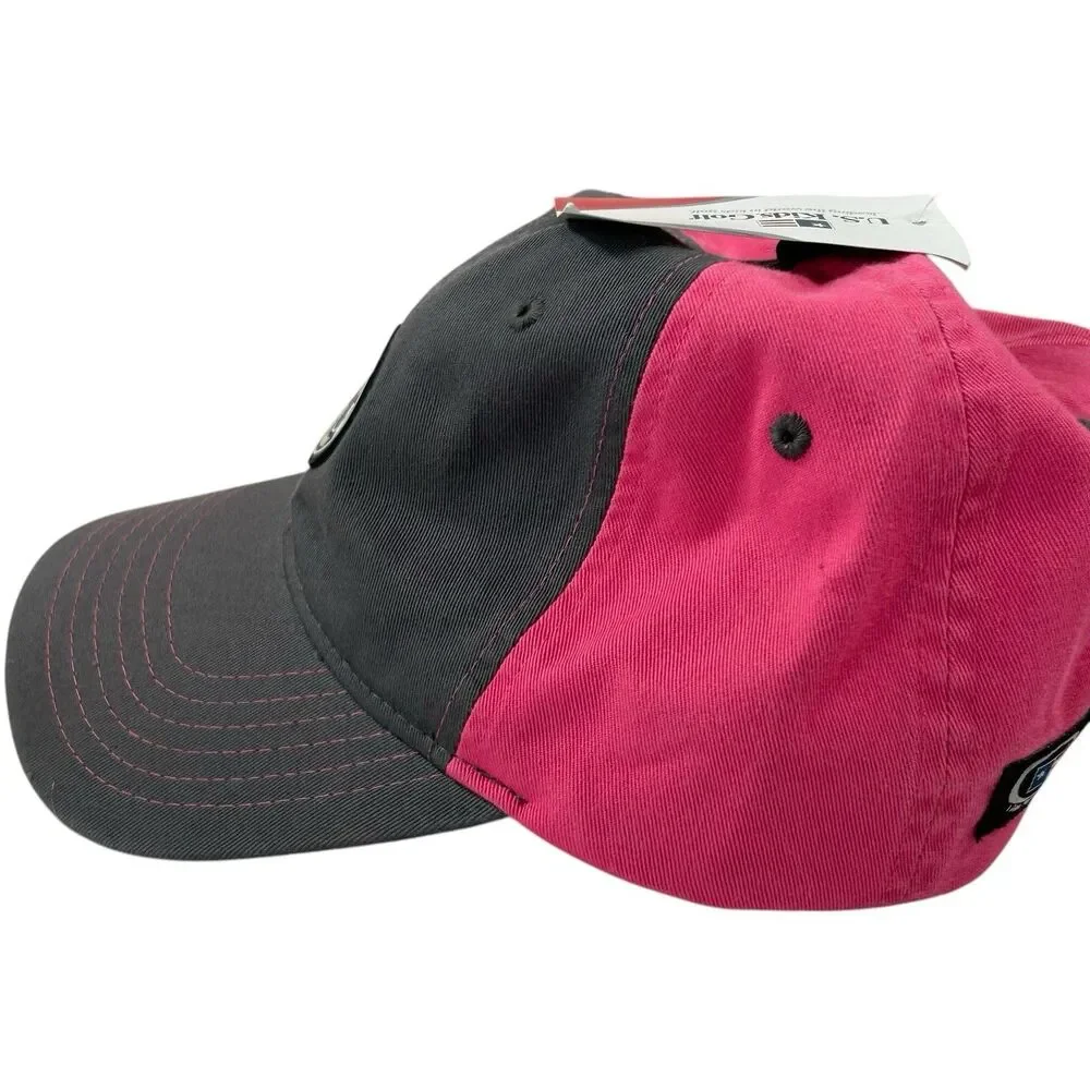 US Kids Golf Association Tournament Players CADDIE Adult Cap Hat Pink Adjustable